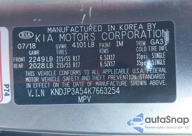 KNDJP3A54K7663254: 44126905