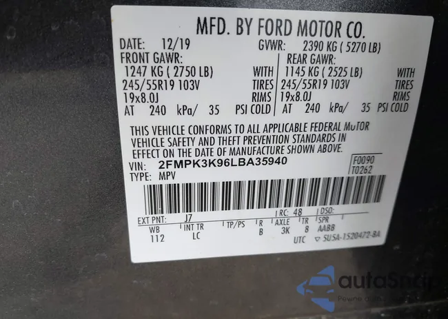 2FMPK3K96LBA35940: 44127029