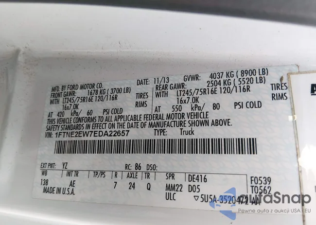 1FTNE2EW7EDA22657: 44126213