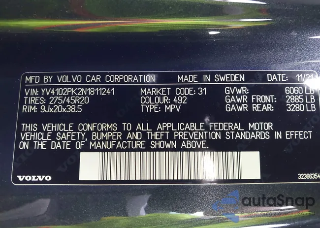 YV4102PK2N1811241: 44126241