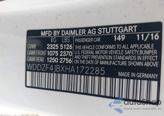 WDDZF4JBXHA172285: 44126367