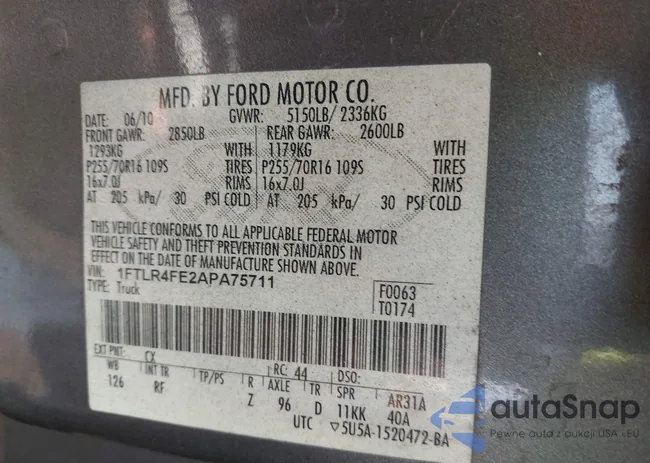 1FTLR4FE2APA75711: 44127508