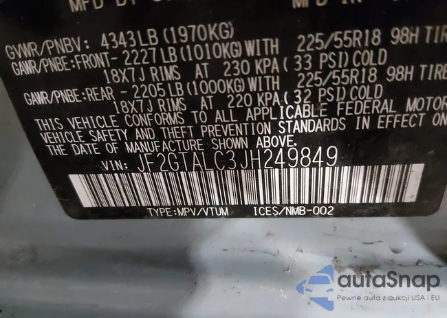 JF2GTALC3JH249849: 44127585