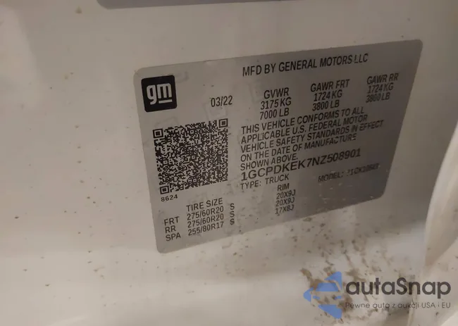 1GCPDKEK7NZ508901: 44127592