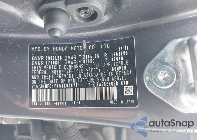 JHMFC1F45JX006711: 44127607