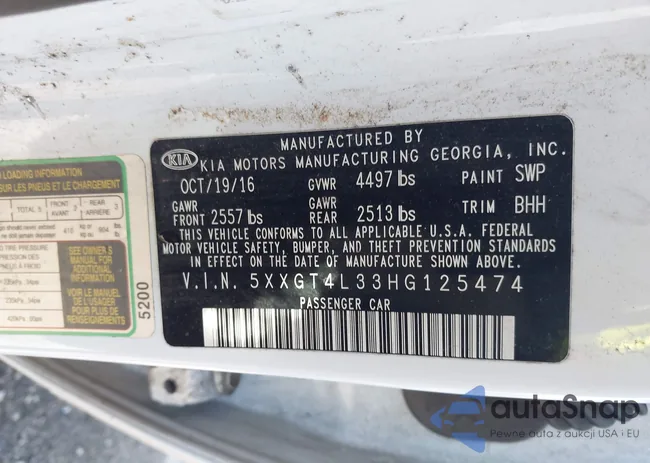 5XXGT4L33HG125474: 44127700