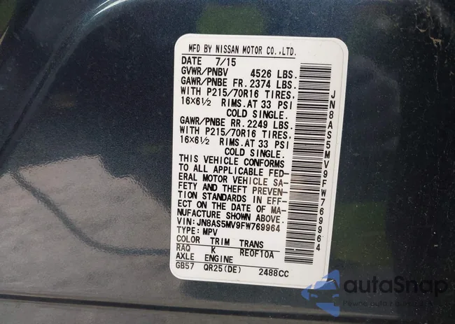 JN8AS5MV9FW769964: 44127727