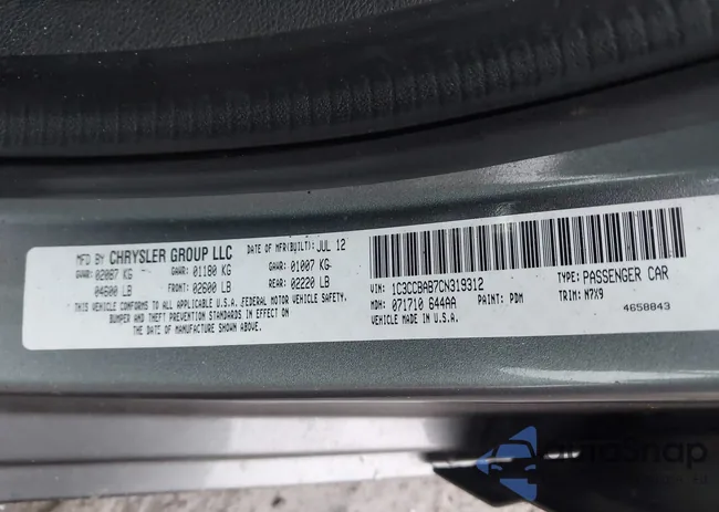 1C3CCBAB7CN319312: 44127728