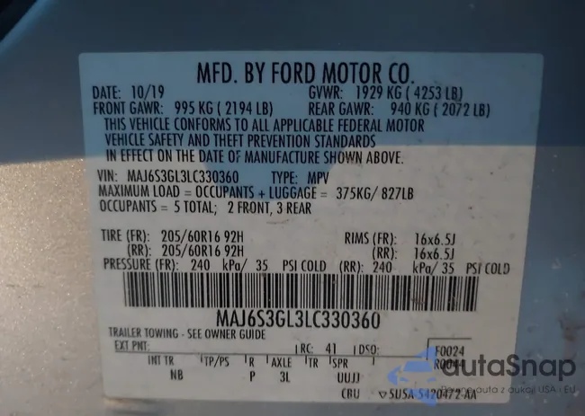 MAJ6S3GL3LC330360: 44127771