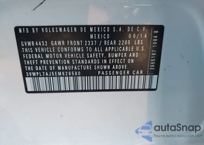 3VWPL7AJ5EM628580: 44127866