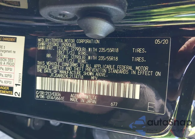 JTJSARBZXL2174718: 44127880