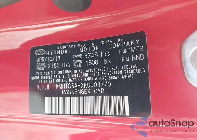 KMHTG6AFXKU003770: 44127900