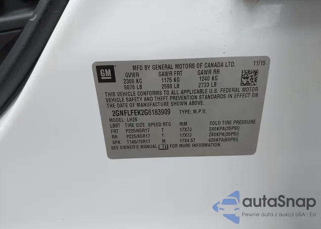 2GNFLFEK2G6183909: 44127971