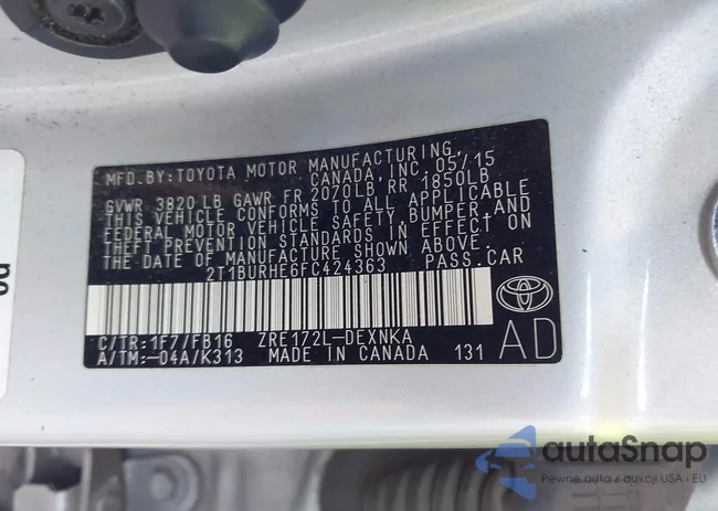 2T1BURHE6FC424363: 44127974