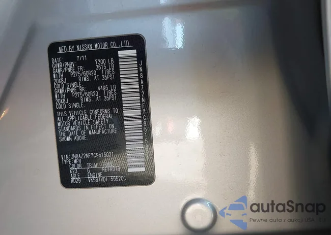 JN8AZ2NF7C9515021: 44127097