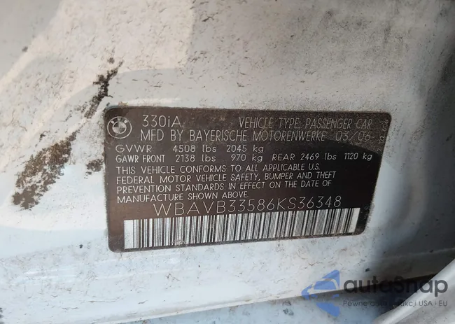 WBAVB33586KS36348: 44127172