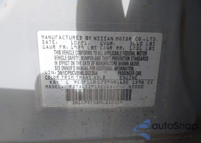 3N1CP5CV8ML552354: 44127191