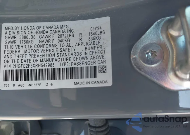 2HGFE2F5XRH542985: 44127224