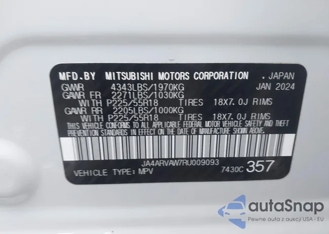 JA4ARVAW7RU009093: 44127246