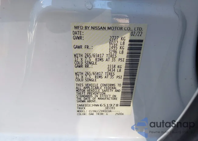 1N6ED1EJ4NN651978: 44127304