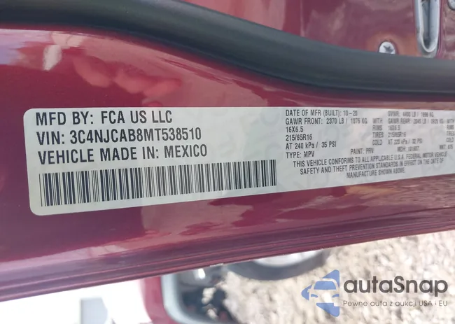 3C4NJCAB8MT538510: 44127338