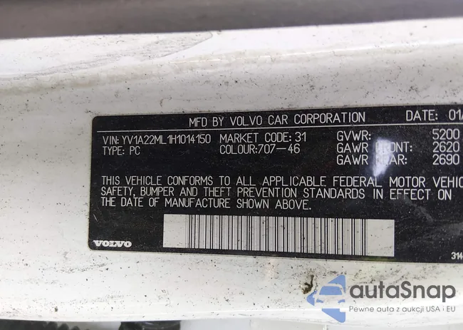 YV1A22ML1H1014150: 44127364