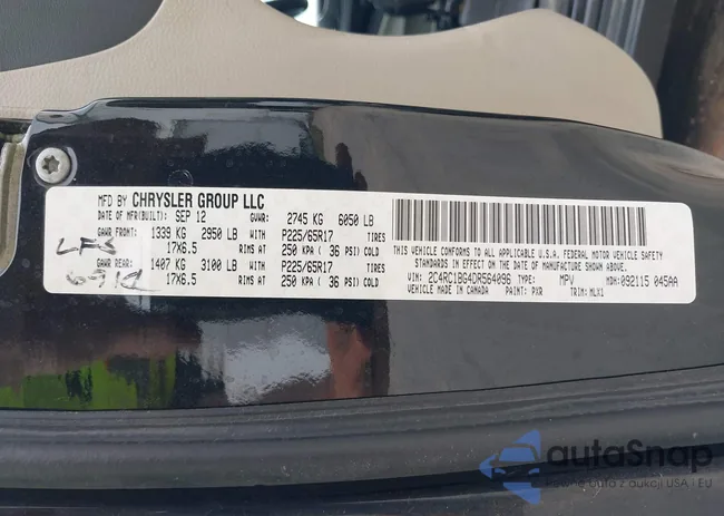 2C4RC1BG4DR564096: 44127371