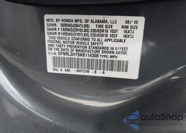 5FNRL3H79AB114308: 44127374