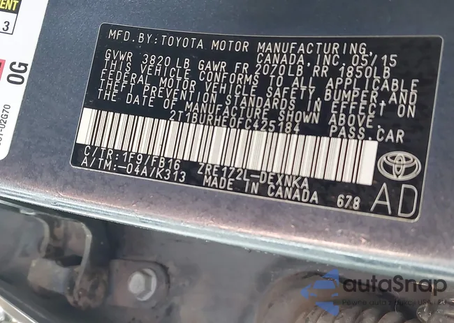 2T1BURHE0FC425184: 44127413