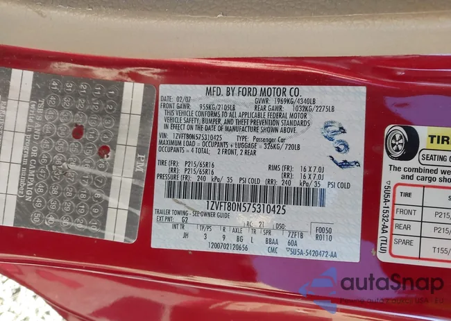 1ZVFT80N575310425: 44127443