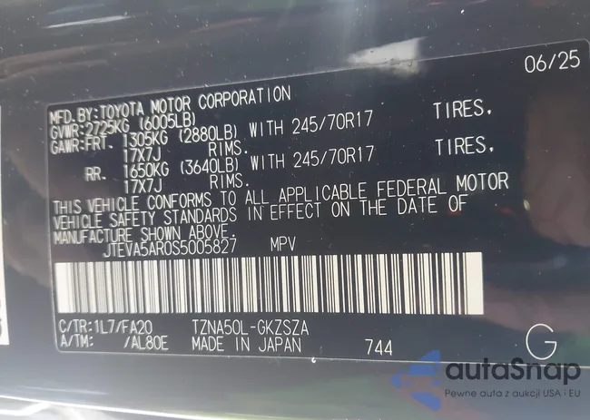 JTEVA5AR0S5005827: 44128504