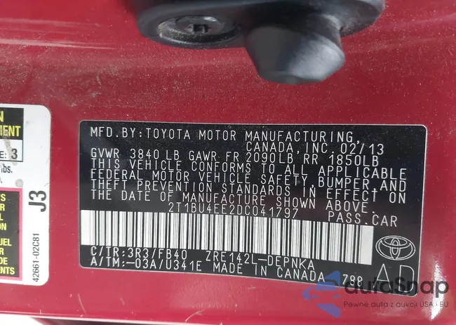 2T1BU4EE2DC041797: 44128514