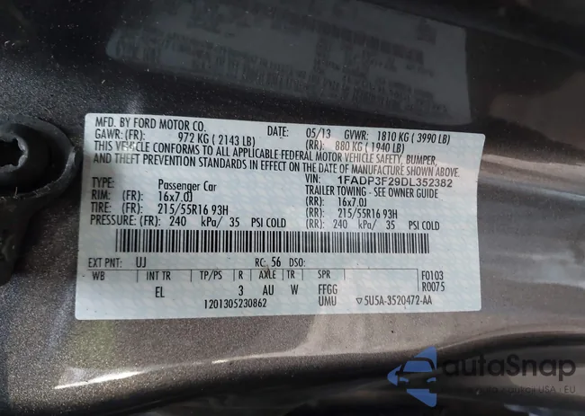 1FADP3F29DL352382: 44128594