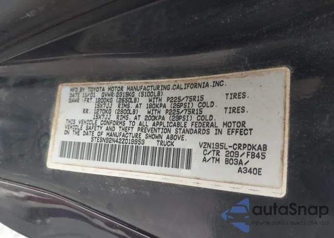 5TESN92N42Z019953: 44128715