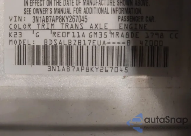 3N1AB7AP8KY267045: 44128880