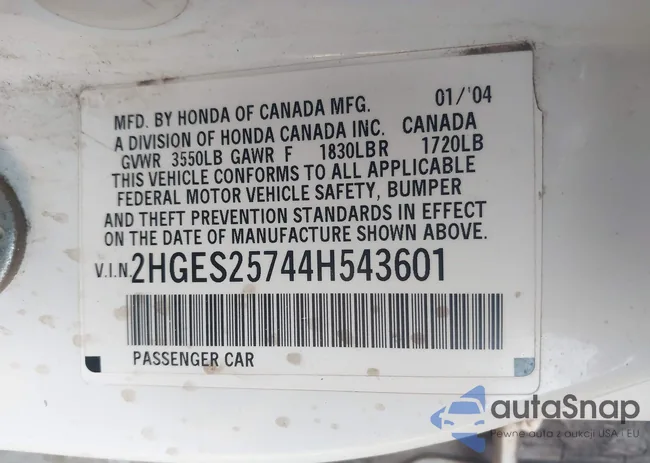 2HGES25744H543601: 44128957