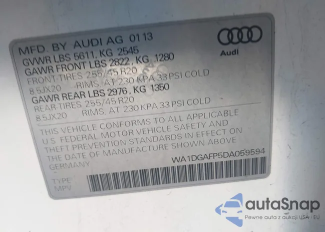 WA1DGAFP5DA059594: 44128972