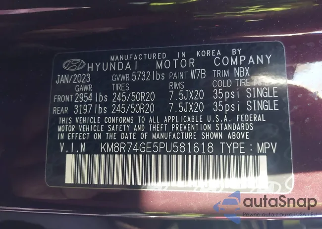 KM8R74GE5PU581618: 44129008