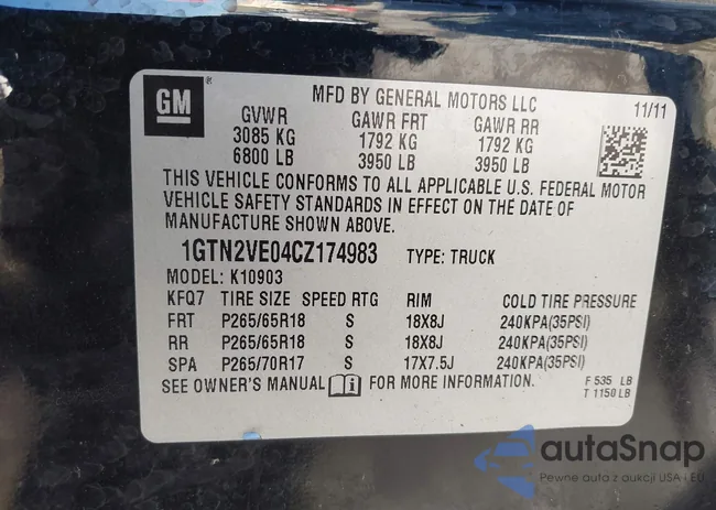 1GTN2VE04CZ174983: 44128125