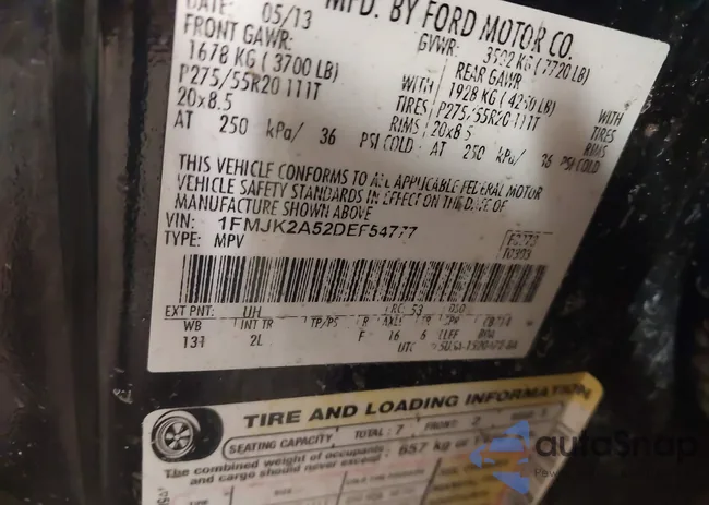 1FMJK2A52DEF54777: 44128169