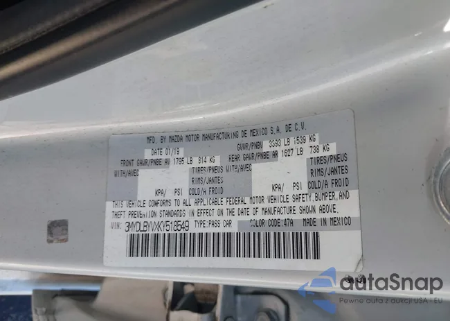 3MYDLBYVXKY518549: 44128278