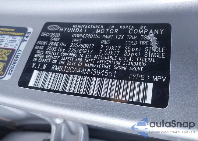 KM8J2CA44MU394551: 44128392