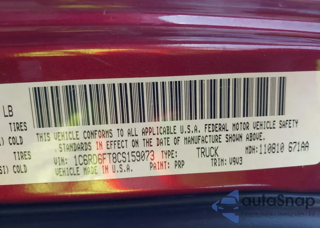 1C6RD6FT8CS159073: 44129682