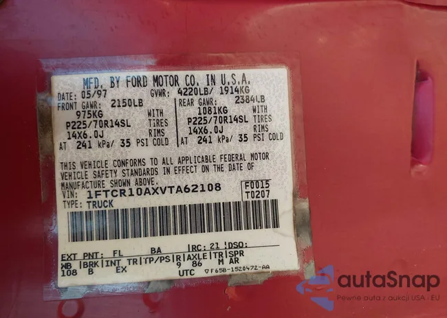 1FTCR10AXVTA62108: 44129753