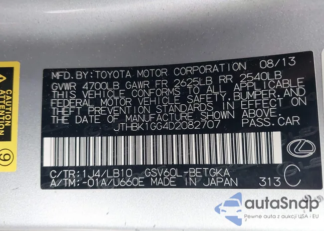 JTHBK1GG4D2082707: 44129770