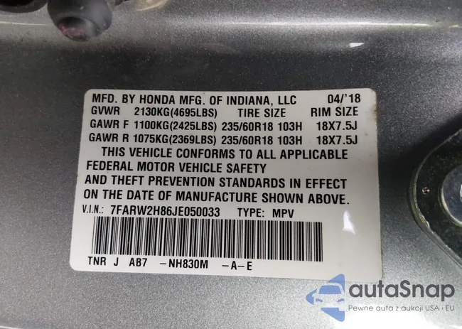 7FARW2H86JE050033: 44129784