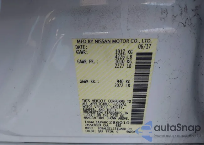 1N4AL3AP4HC286010: 44129870