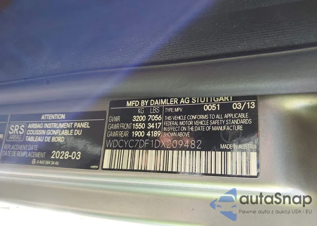 WDCYC7DF1DX209482: 44129908