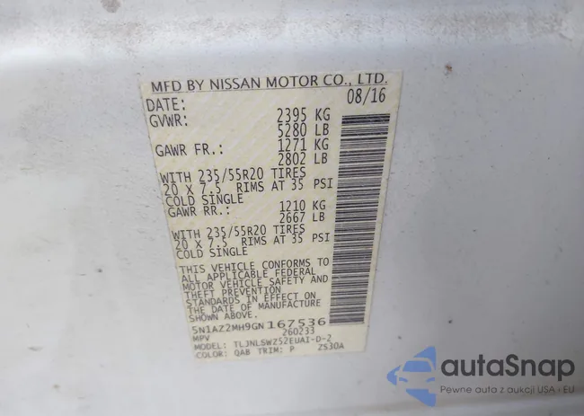 5N1AZ2MH9GN167536: 44129939