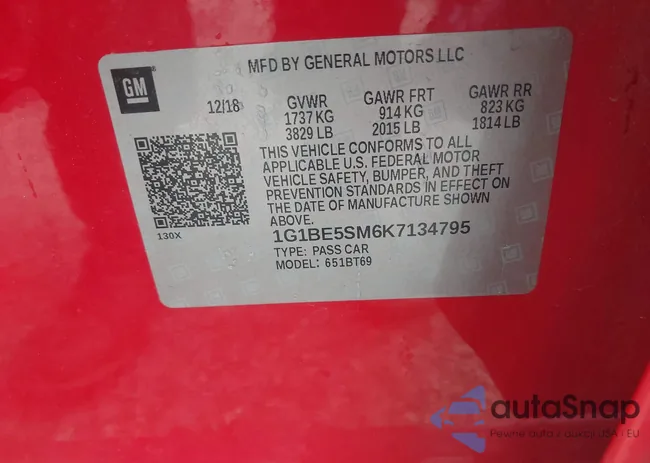 1G1BE5SM6K7134795: 44129977